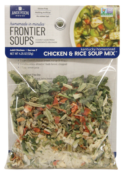 Frontier Kentucky Homestead Chicken and Rice Soup Mix - 4.25 oz packet