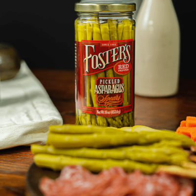 Foster's - Red Pepper Pickled Asparagus