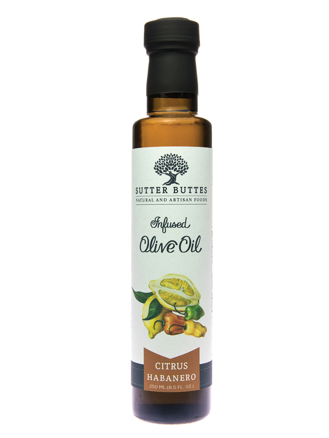 Aceite de oliva con infusión de cítricos habaneros de Sutter Buttes