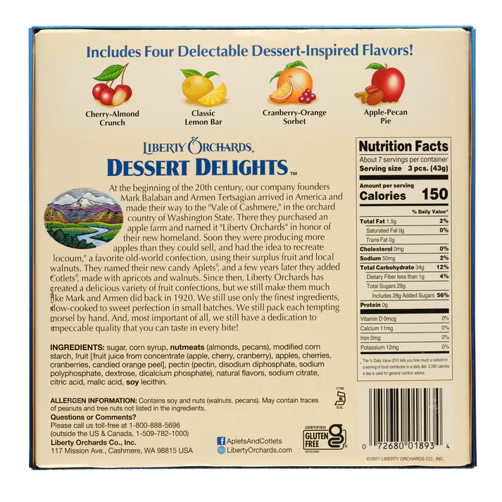 Liberty Orchards - Delicias de postre