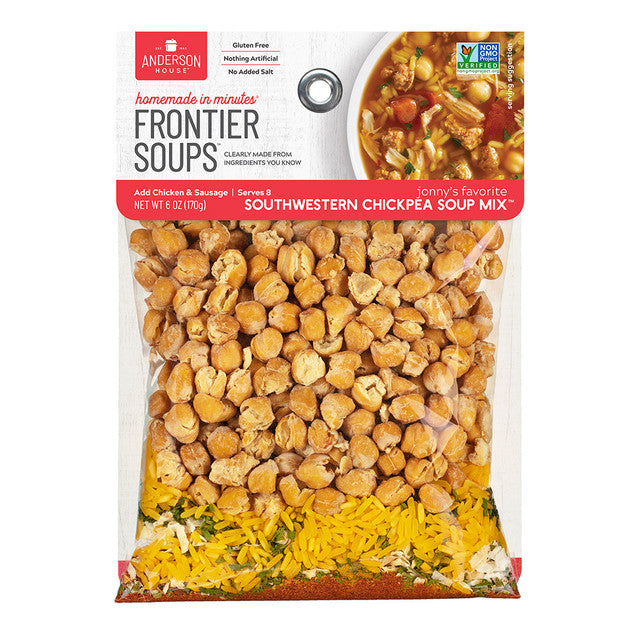 Anderson House - Frontier Soups Jonny's Favorite Southwestern Chickpea Soup Mix