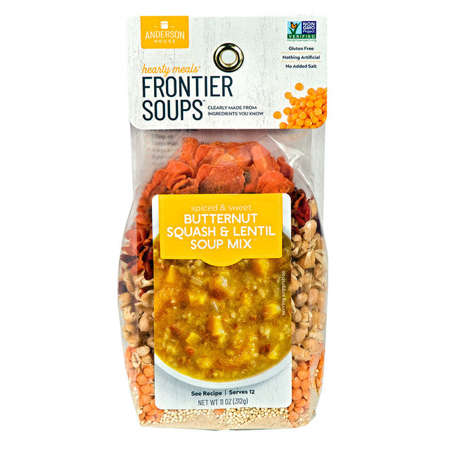 Anderson House - Frontier Soups Spiced & Sweet Butternut Squash & Lentil Soup Mix