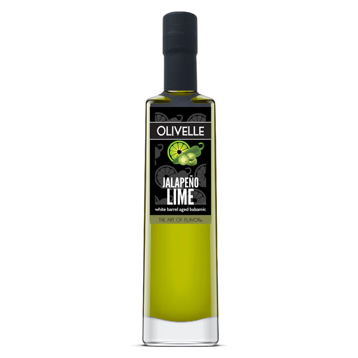 Olivelle - Salsa balsámica añejada en barrica con limón y jalapeño blanco