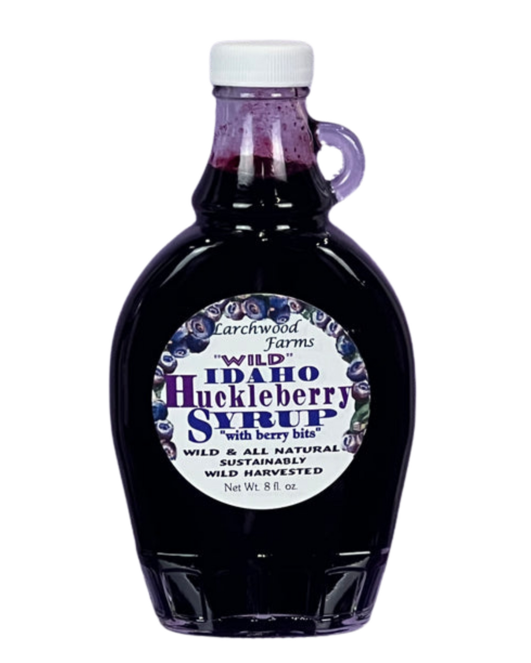 Larchwood Farms - Wild Montana Huckleberry Syrup with berry bits