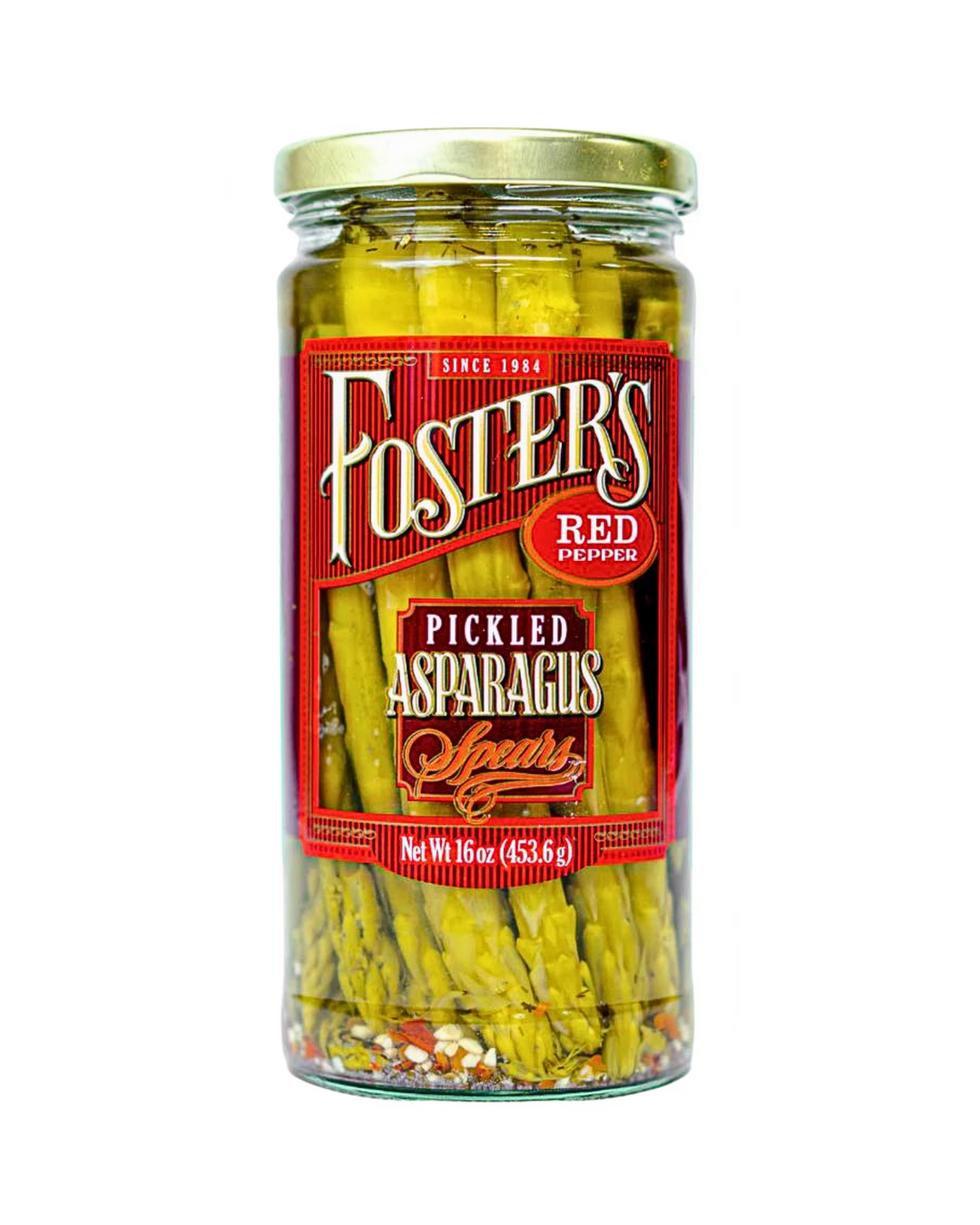 Espárragos en escabeche con pimiento rojo de Foster's