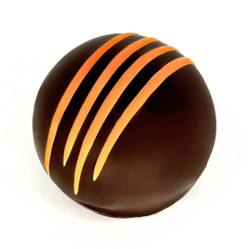 Trufas de chocolate negro y naranja