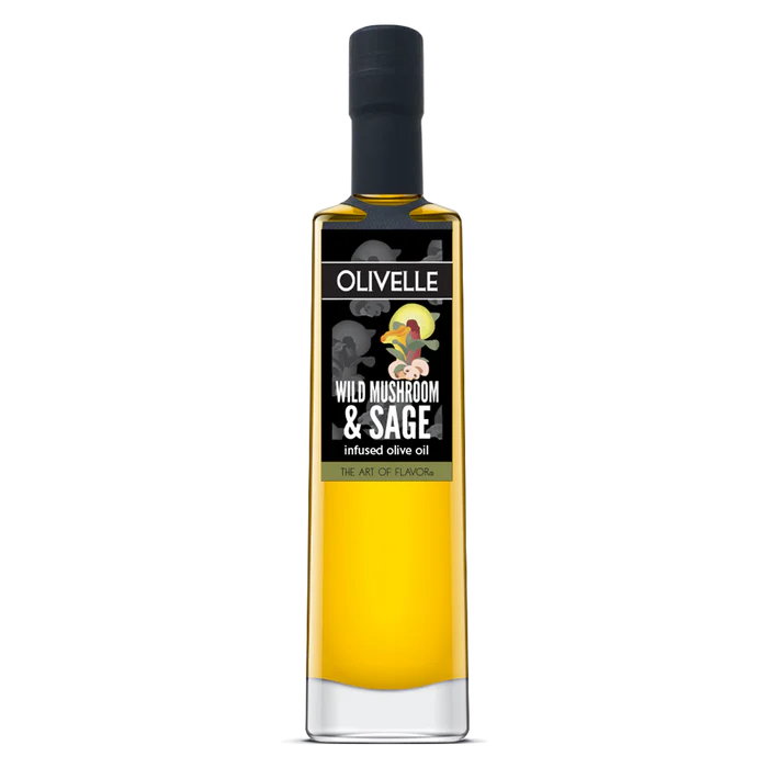 Olivelle - Aceite de oliva con infusión de hongos silvestres y salvia