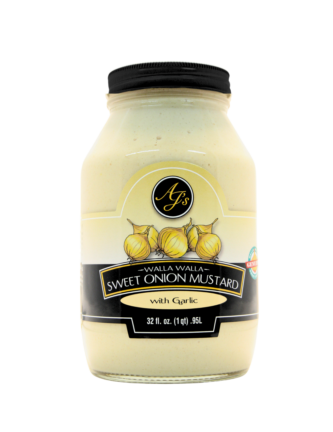 AJ's - Walla Walla Sweet Onion Mustard with Garlic 32 oz.