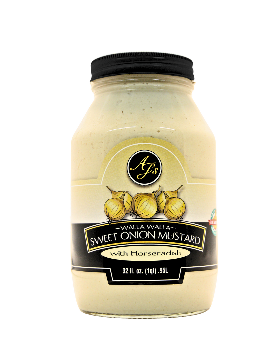 AJ's - Walla Walla Sweet Onion Mustard with Horseradish 32 oz.