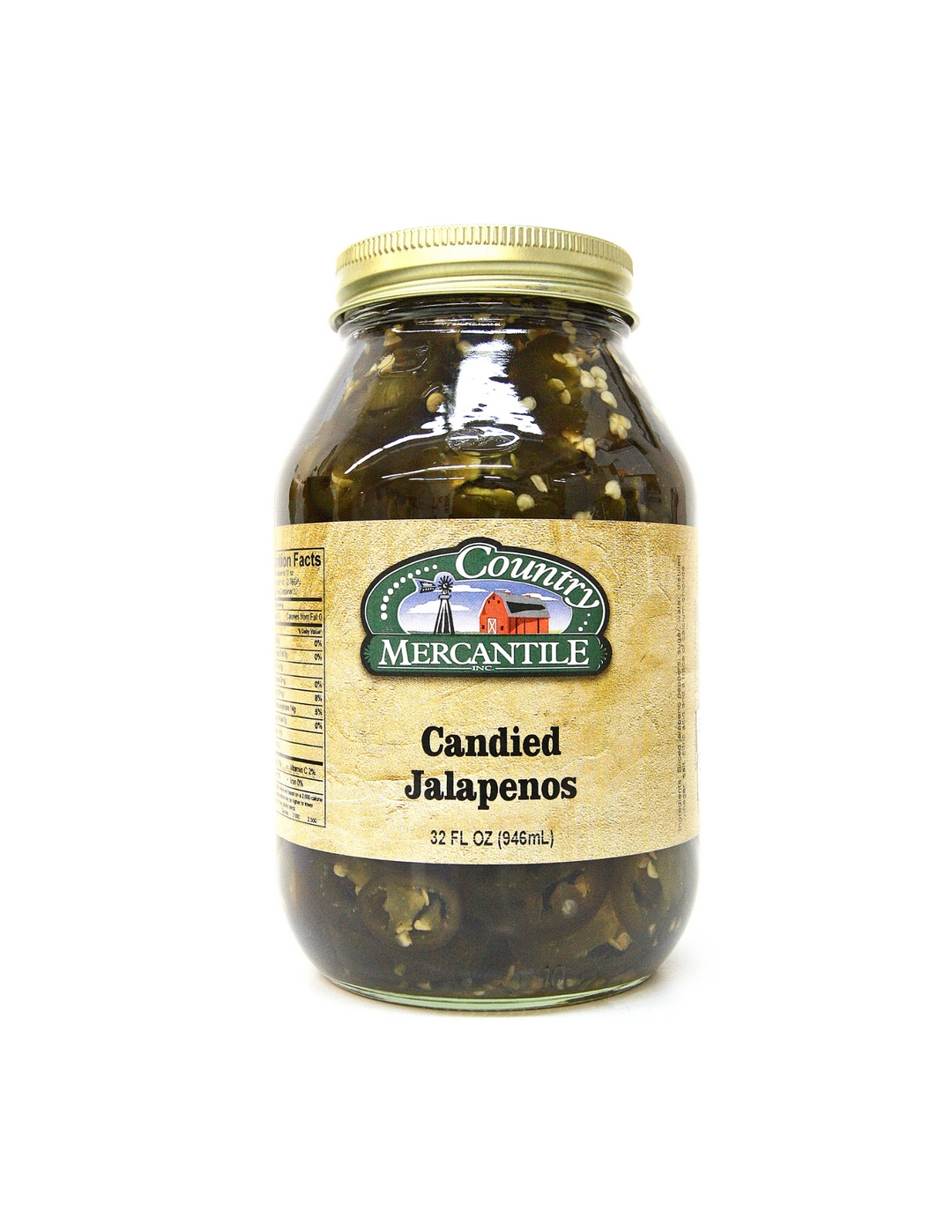 Country Mercantile - Chiles jalapeños confitados (32 oz)