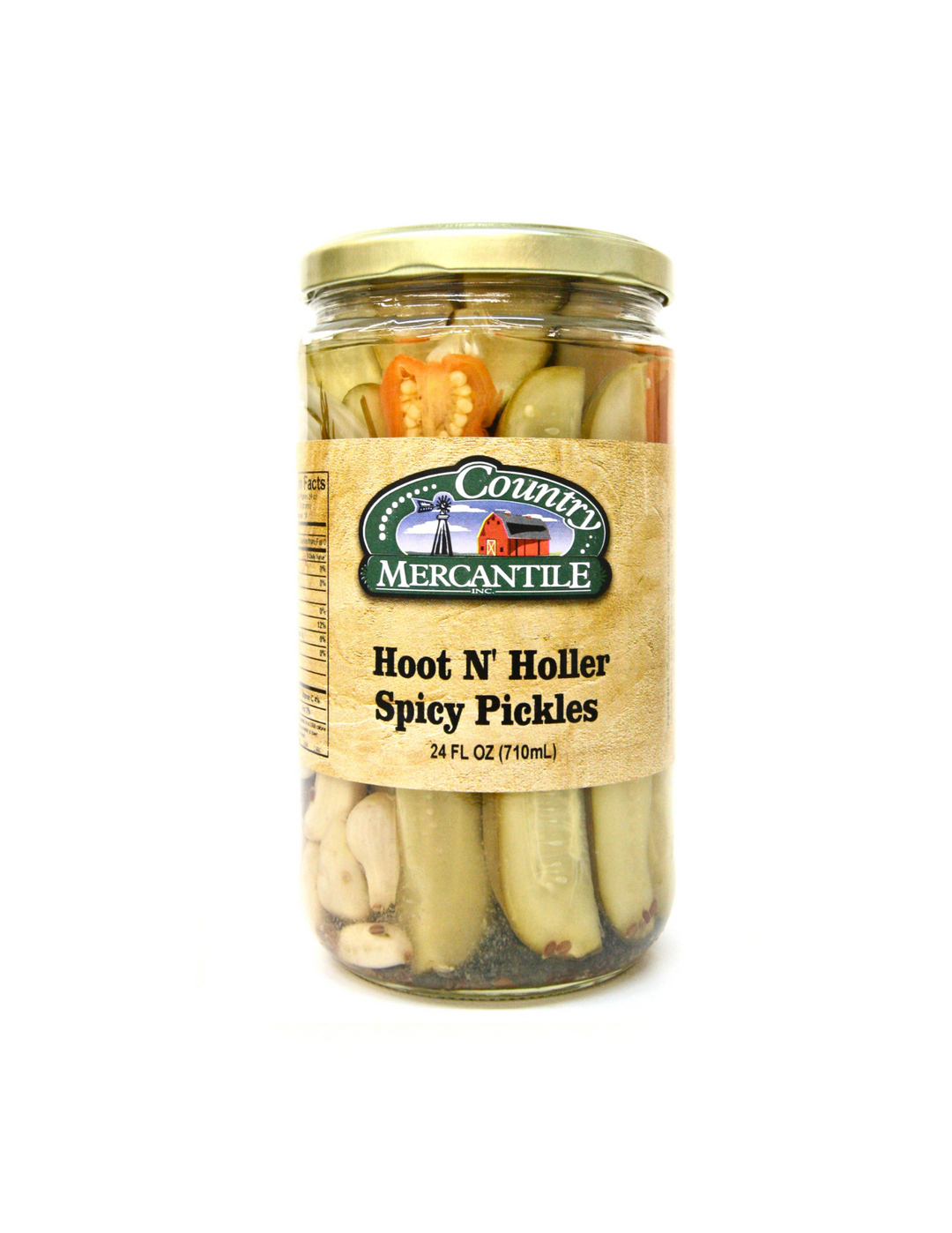 Country Mercantile - Hoot N' Holler Spicy Pickles