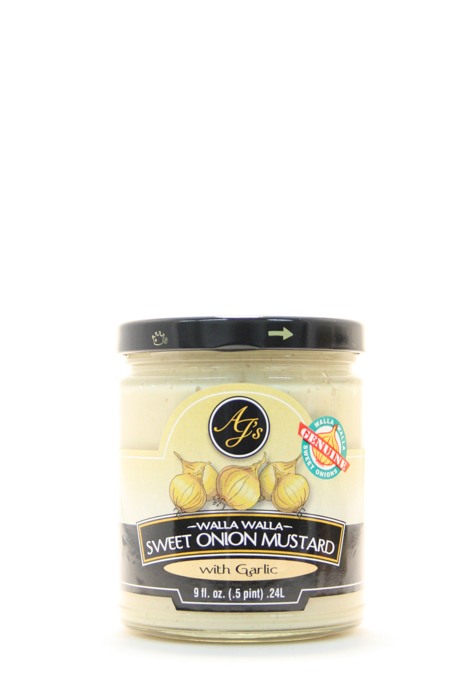 AJ's Walla Walla Sweet Onion Mustard with Garlic9 oz.