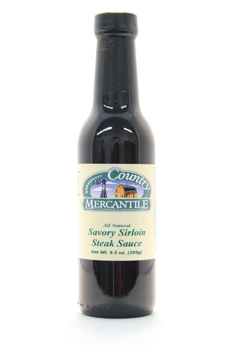 Country Mercantile All Natural Savory Sirloin Steak Sauce - Net Wt. 9.5 oz.