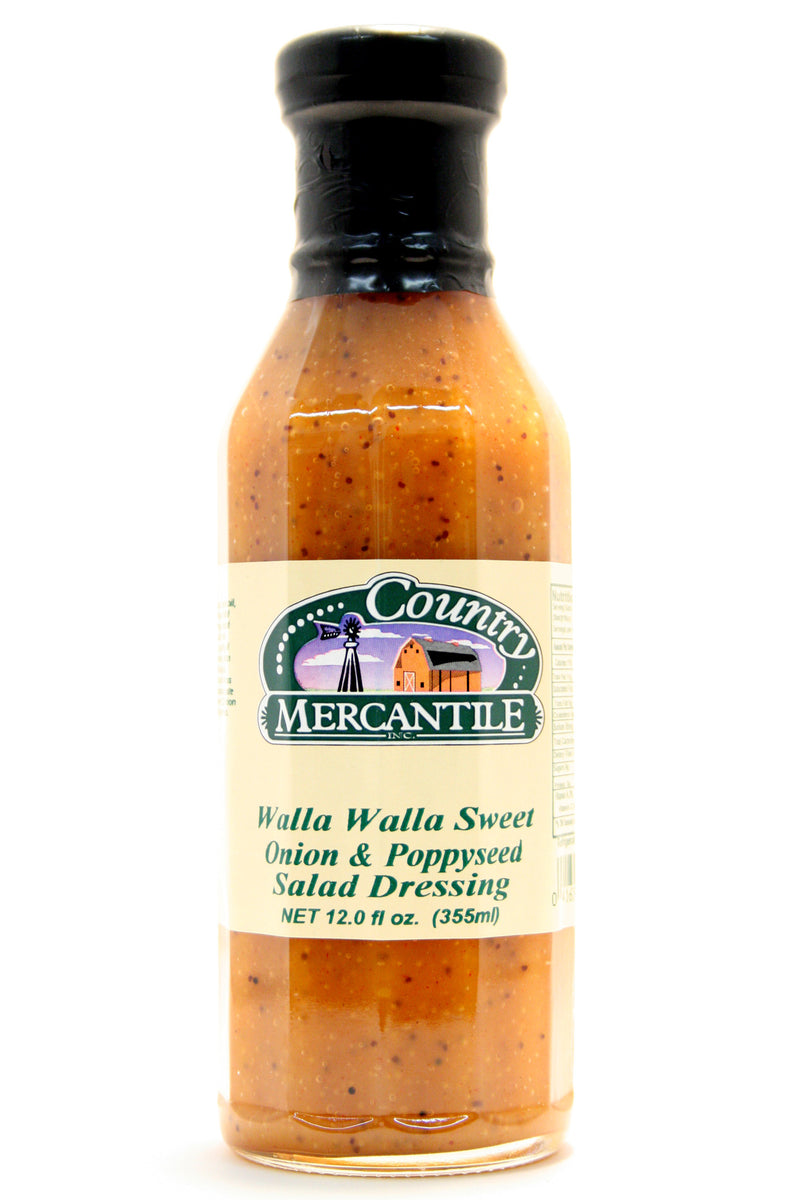 Country Mercantile Walla Walla Sweet Onion & Poppyseed Salad Dressing - Net Wt. 12 oz.