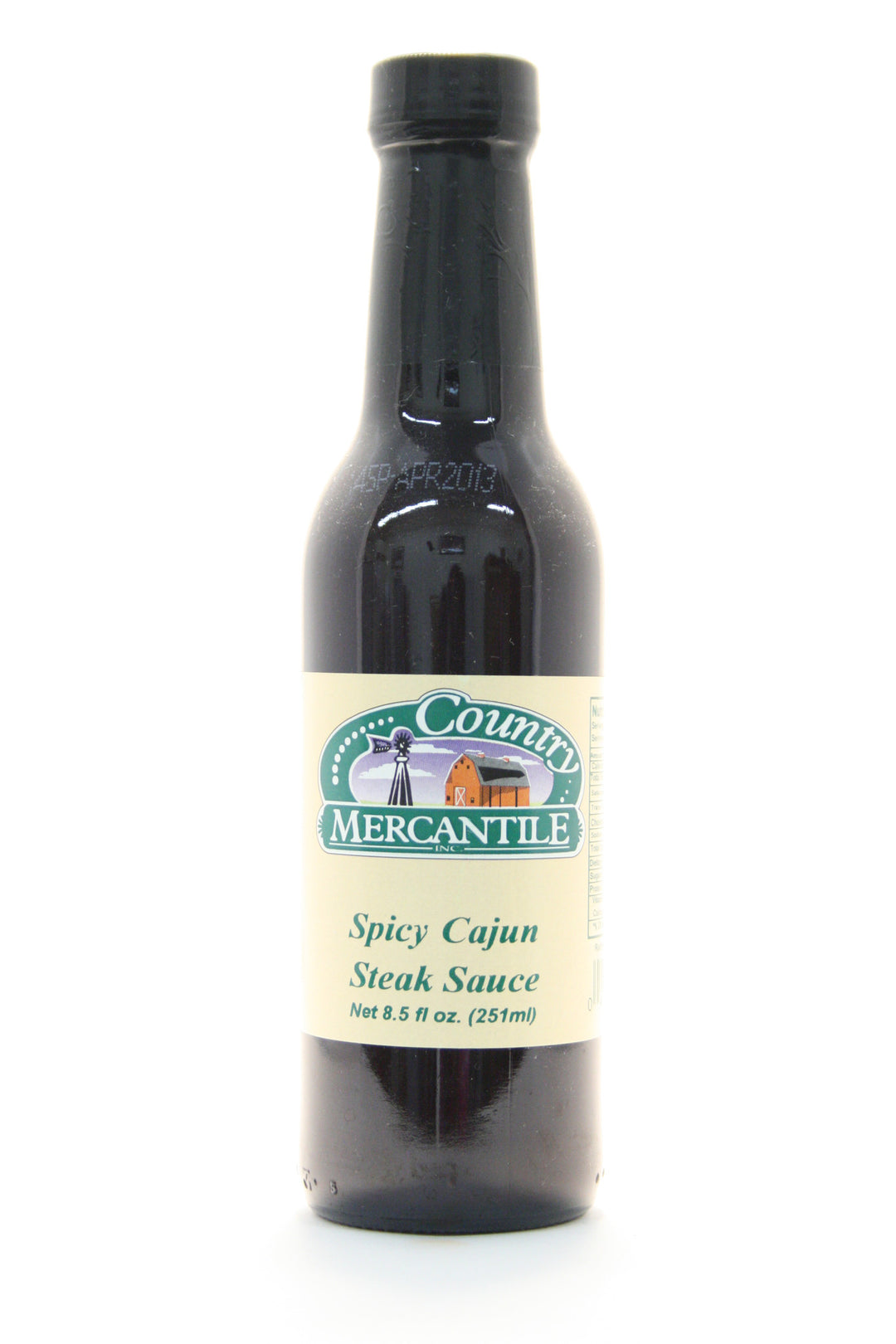 Country Mercantile Spicy Cajun Steak Sauce. Net Wt. 12 oz.