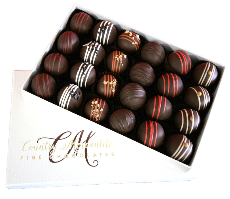 24 pc. Dark Chocolate Truffles Assortment Box