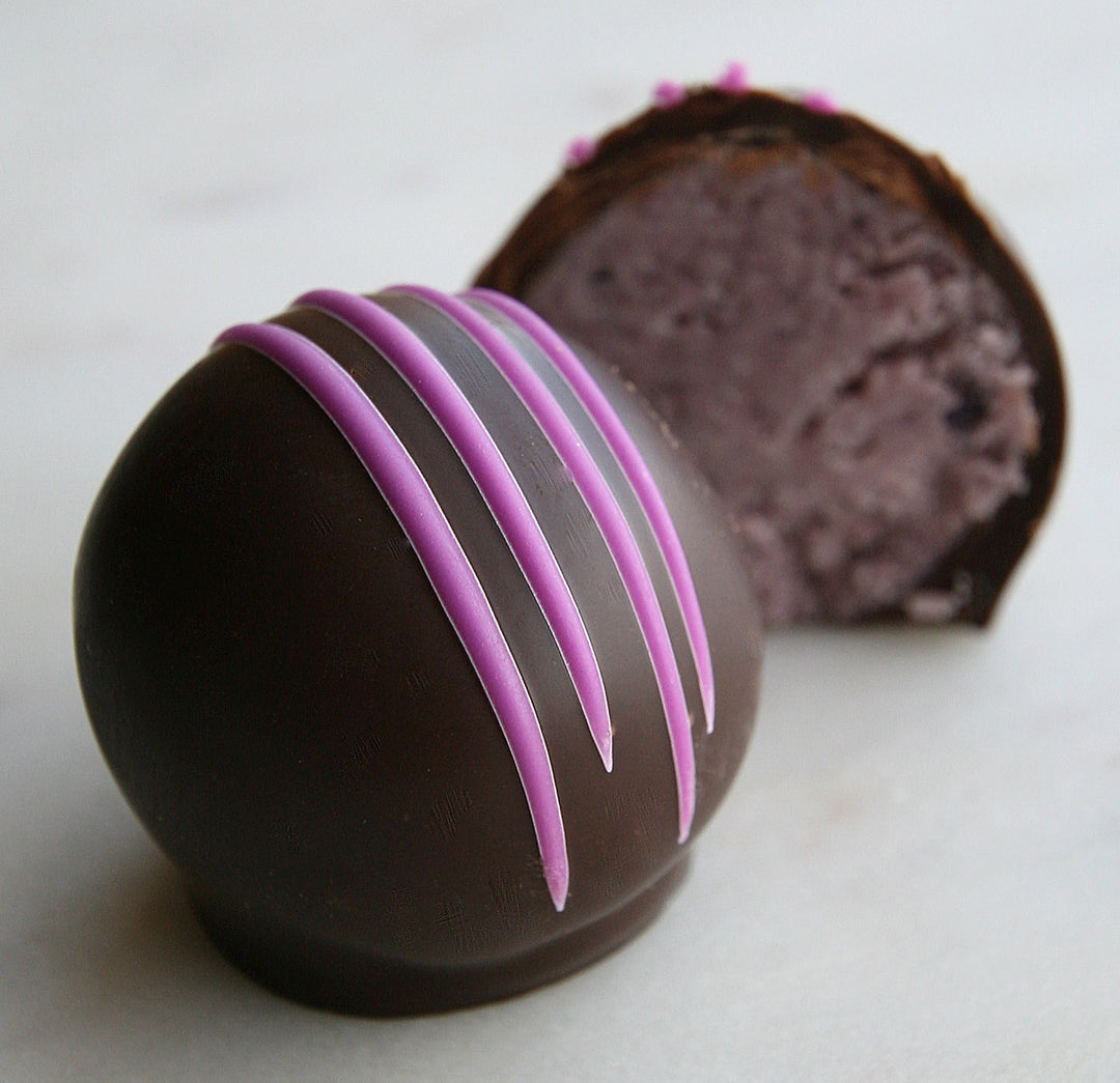 Dark Chocolate Huckleberry Truffles