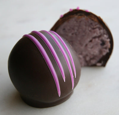 Dark Chocolate Huckleberry Truffles