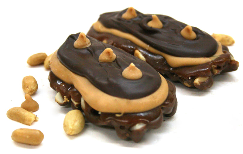 Dark Chocolate Peanut Butter Dinosaurs