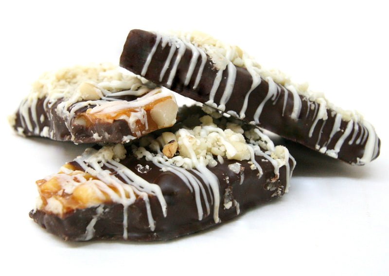 Dark Chocolate Salted Peanut Brittle