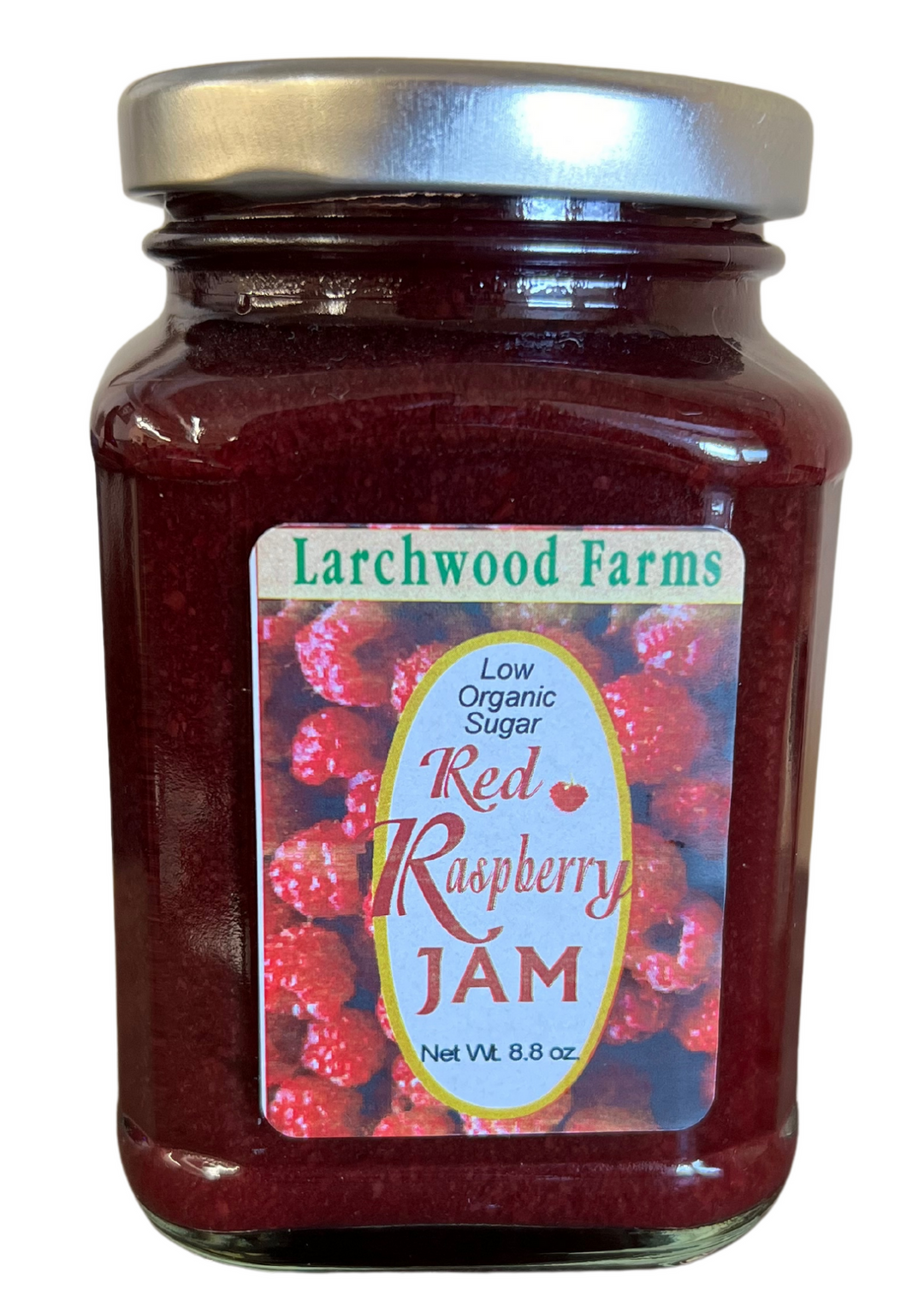 Mermelada de frambuesa roja de Larchwood Farms