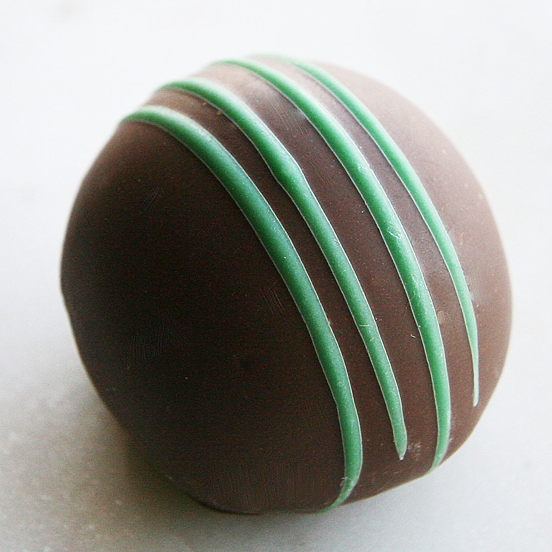 Trufas de chocolate con leche y menta