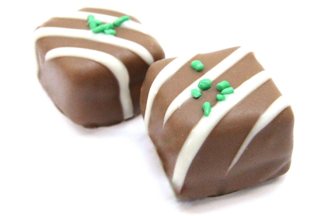 Delicias de chocolate con leche y menta