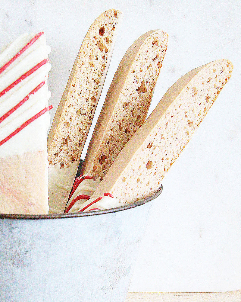 Raspberry White Chocolate Biscotti