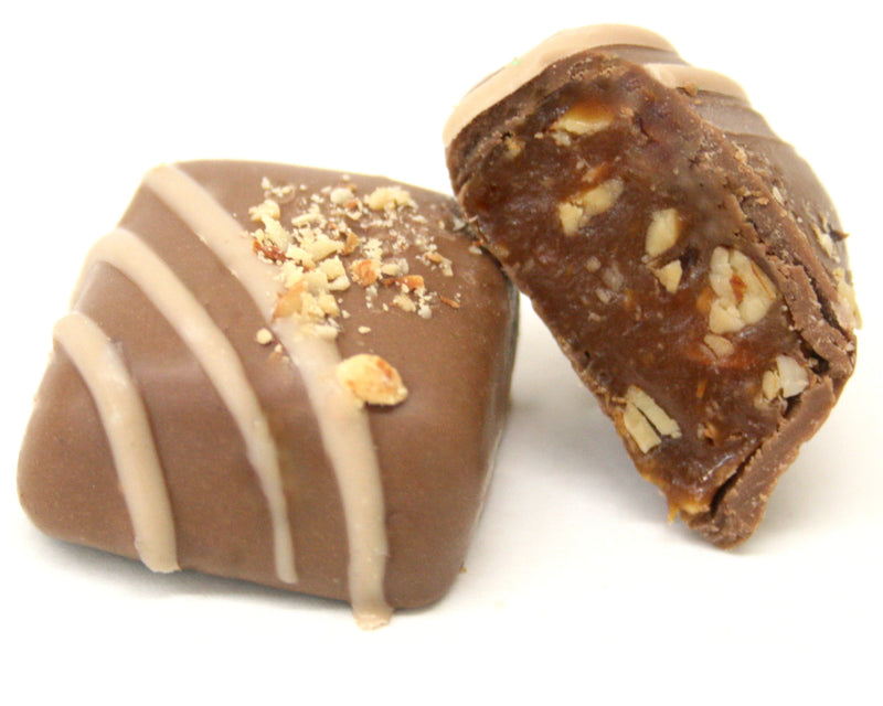 Milk Chocolate Roasted Almond Caramels