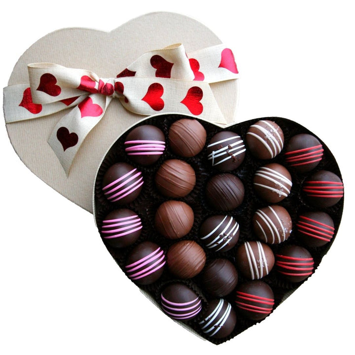 Assorted Truffles in Heart-Shaped Box