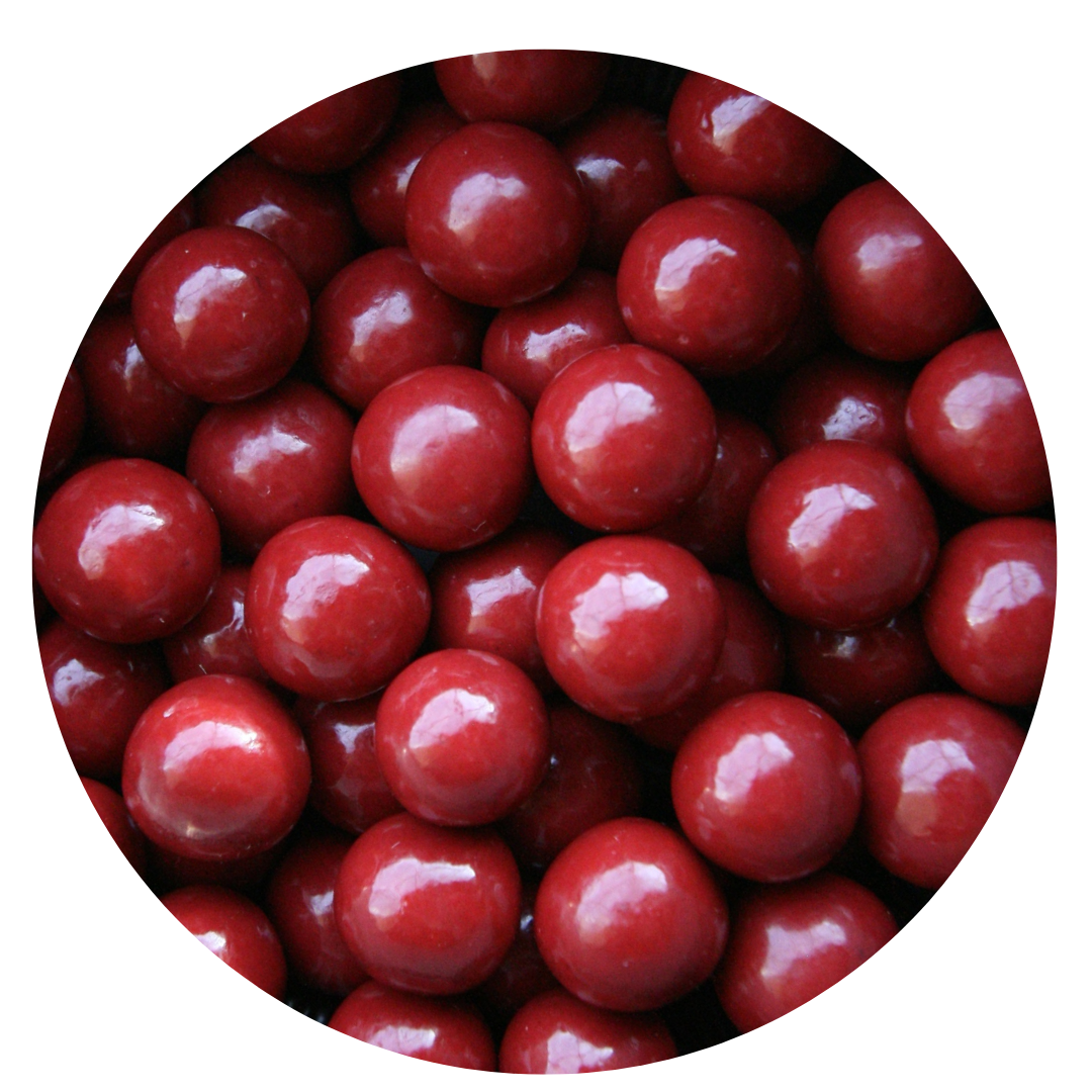 Caramelos de manzana roja