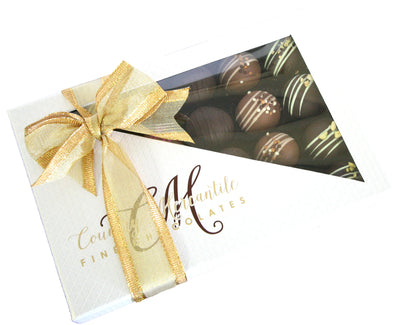 24 pc. Milk & Dark Chocolate Truffles Assortment Box